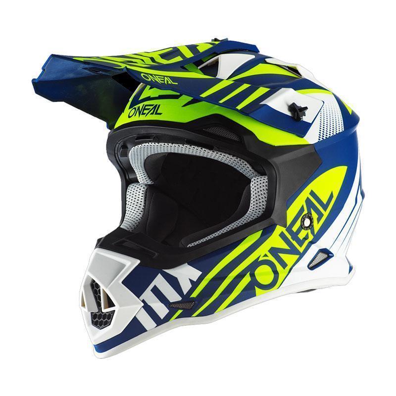 Шлем кроссовый ONEAL 2Series SPYDE 2.0 blue/yellow